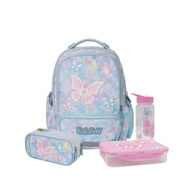 מארז Butterfly קל גב X-FIX PACK – סט תיק גב אורתופדי מתרחב לבית הספר עם קלמר ואביזרים - ToySale חנות הצעצועים הזולה במדינה