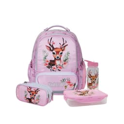מארז Forest Deer קל גב X-FIX PACK – סט תיק גב אורתופדי מתרחב לבית הספר עם קלמר ואביזרים - ToySale חנות הצעצועים הזולה במדינה