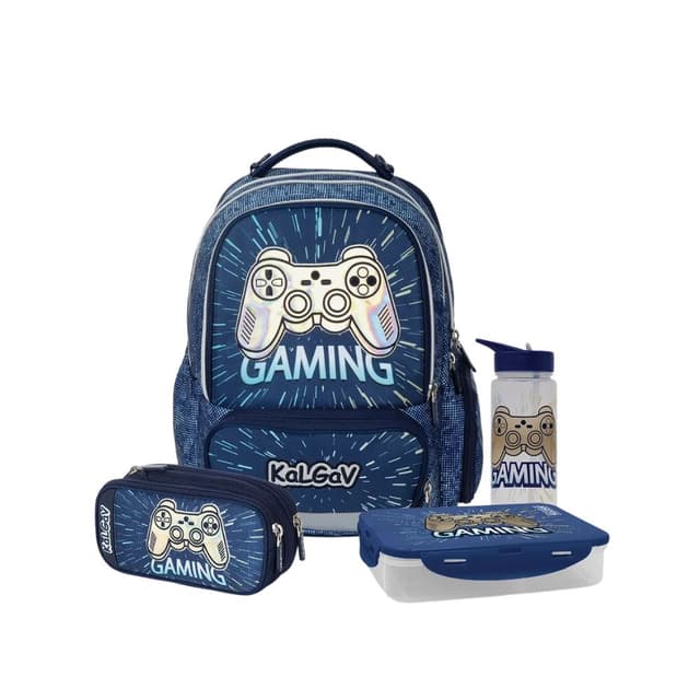 מארז Gaming קל גב X-FIX PACK – סט תיק גב אורתופדי מתרחב לבית הספר עם קלמר ואביזרים - ToySale חנות הצעצועים הזולה במדינה