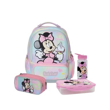 מארז Minnie Mouse קל גב X-FIX PACK – סט תיק גב אורתופדי מתרחב לבית הספר עם קלמר ואביזרים - ToySale חנות הצעצועים הזולה במדינה