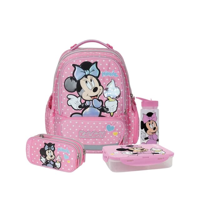 מארז Minnie Mouse קל גב X-FIX PACK – סט תיק גב אורתופדי מתרחב לבית הספר עם קלמר ואביזרים - ToySale חנות הצעצועים הזולה במדינה