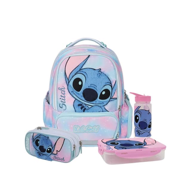 מארז Stitch קל גב X-FIX PACK – סט תיק גב אורתופדי מתרחב לבית הספר עם קלמר ואביזרים - ToySale חנות הצעצועים הזולה במדינה
