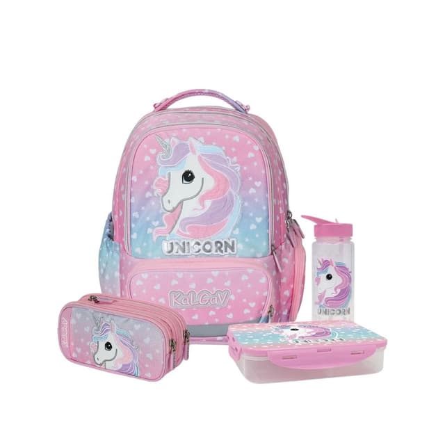 מארז Unicorn קל גב X-FIX PACK – סט תיק גב אורתופדי מתרחב לבית הספר עם קלמר ואביזרים - ToySale חנות הצעצועים הזולה במדינה