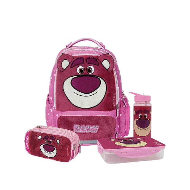 סט ילקוט לוטסו קל גב X-FIX PACK Lotso – מארז תיק גב אורתופדי וערכת אביזרים משלימה - ToySale חנות הצעצועים הזולה במדינה