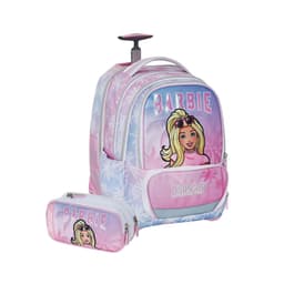 סט Barbie iTrolley קל גב – תיק טרולי אורתופדי 3 ב-1 לבנות עם קלמר תואם - ToySale חנות הצעצועים הזולה במדינה