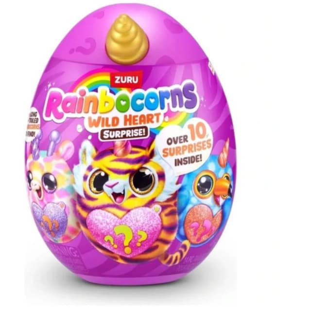 ריינבוקורן בינוני סדרת ווילד הארט (Rainbocorns Wild Heart Surprise Series), המותאם בדיוק לברקוד שסיפקת. שם מוצר (Product Title / H1) בובת הפתעה ריינבוקורן בינוני סדרת ווילד הארט – Rainbocorns Wild He
