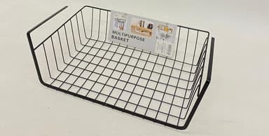 מדף רשת מתכת ניתלה על מדפים - שחור 31X25 קונים רק באטרקציה מהיבואן לצרכן