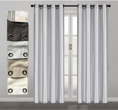 וילון לסלון סילק דלהי 140X240 - במבחר צבעים קונים רק באטרקציה מהיבואן לצרכן