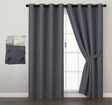 וילון לסלון 140X240 ס"מ - דגם פריז אפור קונים רק באטרקציה מהיבואן לצרכן