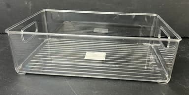ארגונית אקריליק שקופה לאחסון עם ידיות 25.5X15 ס"מ קונים רק באטרקציה מהיבואן לצרכן