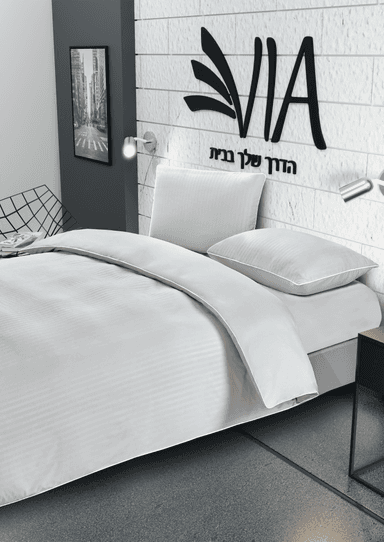 סט מצעים בית מלון זוגי
