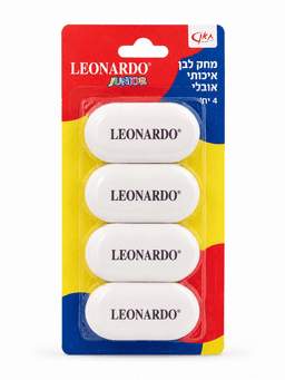 מארז 4 מחקים לבנים איכותיים 4 ס״מ קונים רק באטרקציה מהיבואן לצרכן
