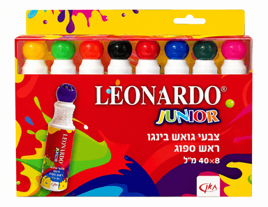 צבעי גואש בינגו 8 צבעים קונים רק באטרקציה מהיבואן לצרכן