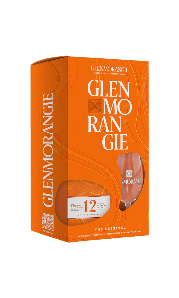 מארז וויסקי גלנמורנגי 12 שנה 700 מ"ל + כוס | בנא משקאות