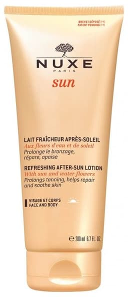 נוקס פאריז תחליב מרענן לאחר שיזוף 200 מ"ל Nuxe Sun Refreshing After-Sun Lotion for Face and Body 200ml