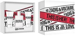 סט לאשה מארז זדיג אנד וולטר א.ד.פ לאישה 50 מל+תחליב גוף 50 מל +גל רחצה 50 מל Zadig & Voltaire This is Her! Gift Set EDP 50ml + 50ml Show