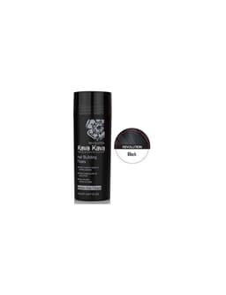 קווה קווה אבקה סיבי שיער בצבע שחור 26גרם - KAVA KAVA HAIR BUILDING FIBERS BLACK 26G
