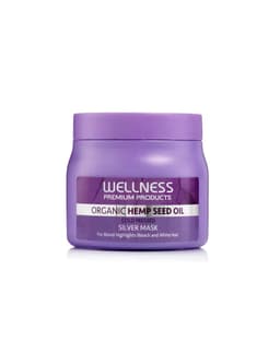 מסכת סילבר המפ אורגנית לשיער יבש, מובהר עם גוונים 500 מ"ל - וולנס