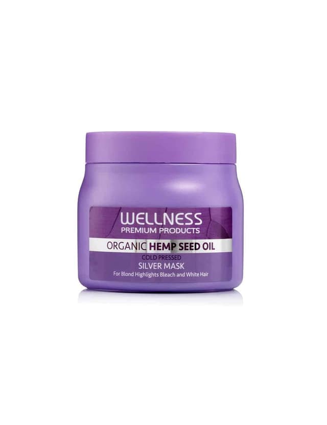 מסכת סילבר המפ אורגנית לשיער יבש, מובהר עם גוונים 500 מ"ל - וולנס