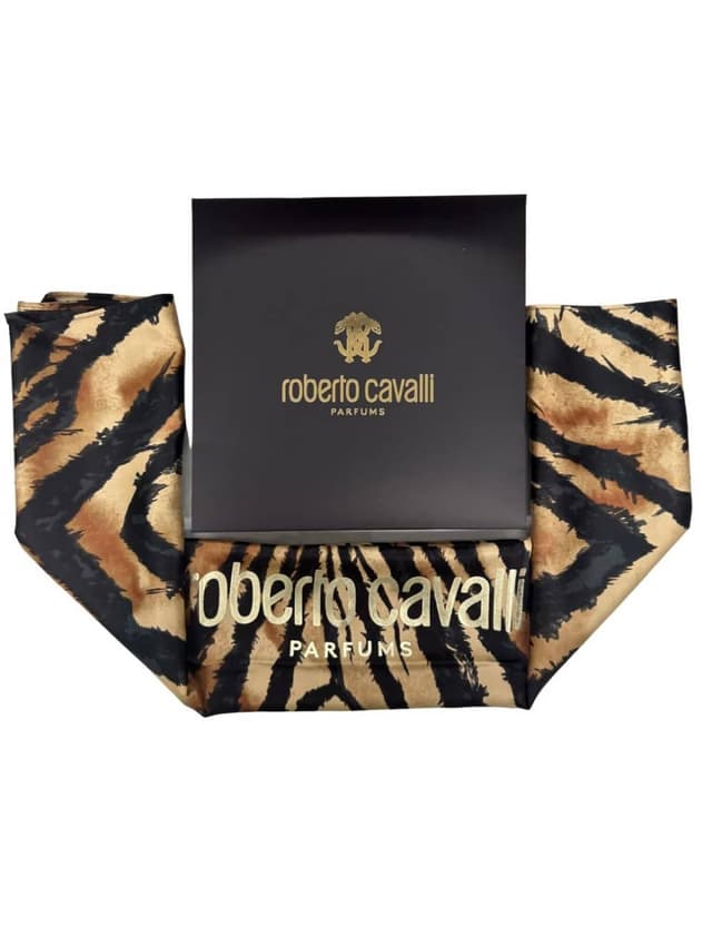 רוברטו קוואלי צעיף סאטן - ROBERTO CAVALLI SATIN SCARF