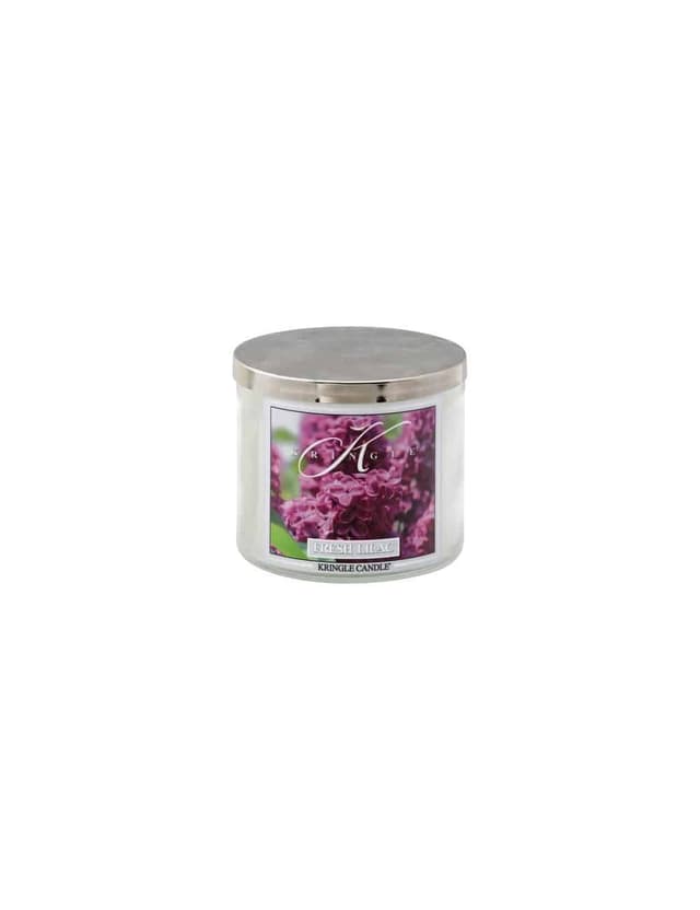 קרינגל קנדל נר ריחני פרש לילך 411גרם - KRINGLE CANDLE FRESH LILAC 411G