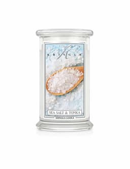 קרינגל קנדל נר ריחני סי סלט טונקה 623גרם - KRINGLE CANDLE SEA SALT TONKA 623G