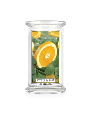 קרינגל קנדל נר ריחני ציטרוס סייג' 623גרם KRINGLE CANDLE CITRUS SAGE 623G