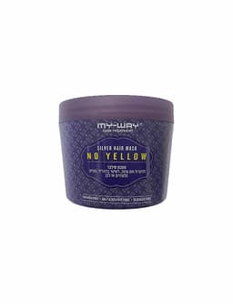 מסכת סילבר ללא מלחים לניטרול גוון צהוב לשיער בלונדיני, עם גוונים או לבן שיבה 500 מ"ל - מאי וואי