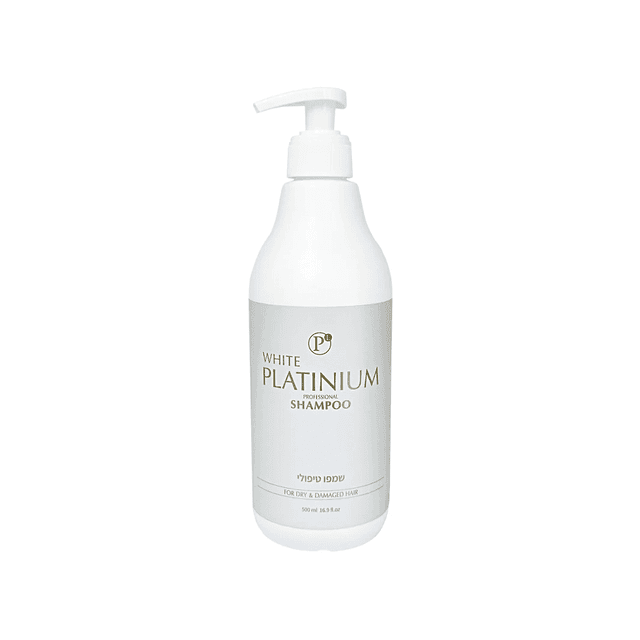 ווייט פלטינום שמפו טיפולי לשיער 500מ”ל WHITE PLATINUM HAIR SHAMPOO 500ML