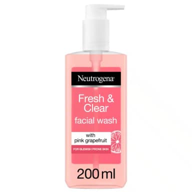 נטרוגינה תרחיץ פנים יומי מרענן ומטהר 200מ”ל Neutrogena Fresh & Clear Facial Wash 200ml