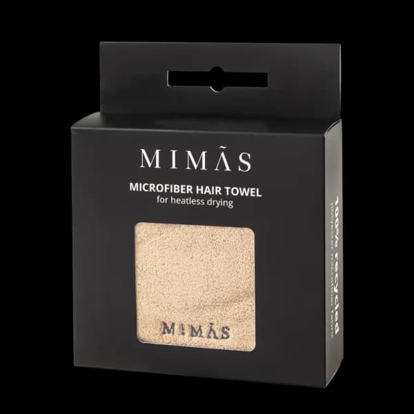 מגבת מיקרופייבר איכותית לשיער עם כפתור לנוחות מירבית ולספיגה מקסימלית - מימאס