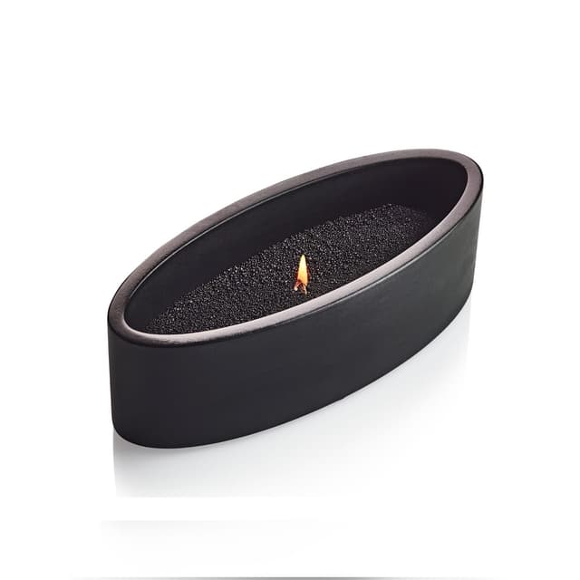 ספרינג אגרטל בטון שחור אובלי גבוה 20 ס״מ (מגיע ללא שעווה)