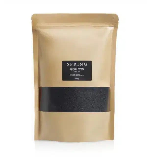 ספרינג פניני שעווה בריח בלגיאן לינן בצבע שחור 1000 גרם + 30 פתילים