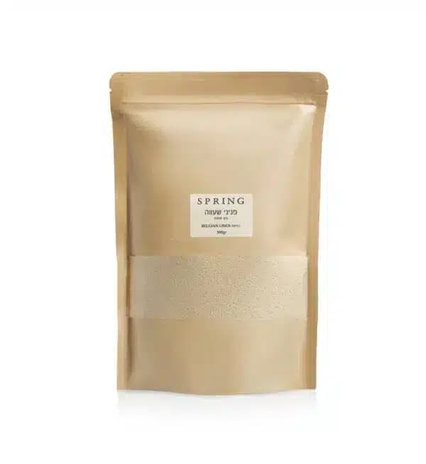 ספרינג פניני שעווה בריח בלגיאן לינן בצבע שמנת 500 גרם + 15 פתילים