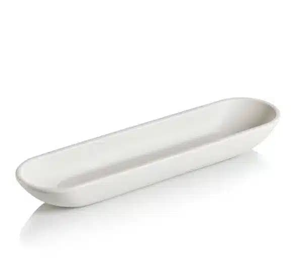 ספרינג אגרטל בטון לבן מוארך 35 ס״מ לשעווה (מגיע ללא שעווה)