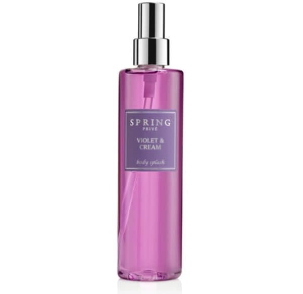 בודי ספלאש בניחוח 'ויולט אנד קרים' במארז הנוח לנשיאה בתיק 180 מ"ל - ספרינג