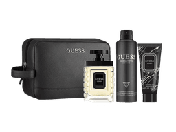 גאס אומו מארז אדט לגבר 100 מ״ל + ג׳ל רחצה 100 מ״ל + ספריי גוף 170 מ״ל - Guess Uomo EDT For Men 100ml + Body Spray 170ml + Shower Gel 100ml