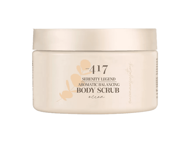 פילינג גוף ארומטי טבעוני עדין ומאזן בניחוח 'אושיין' 400 גרם - מינוס 417