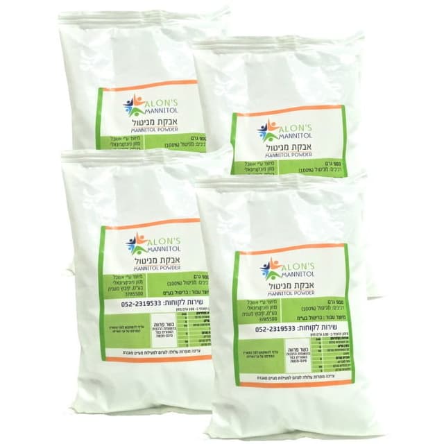 מניטול אבקתי 900 גרם רביעיות במבצע