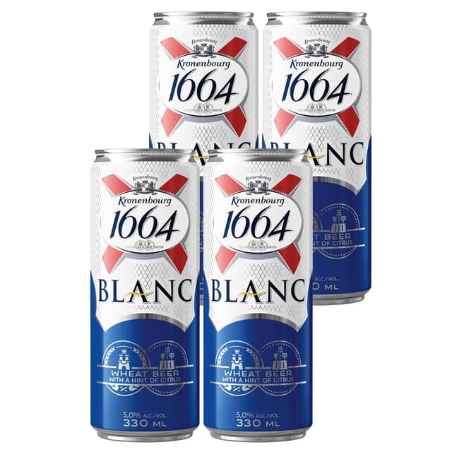 בירה 1664 בלאנק פחית סליק 330 מל