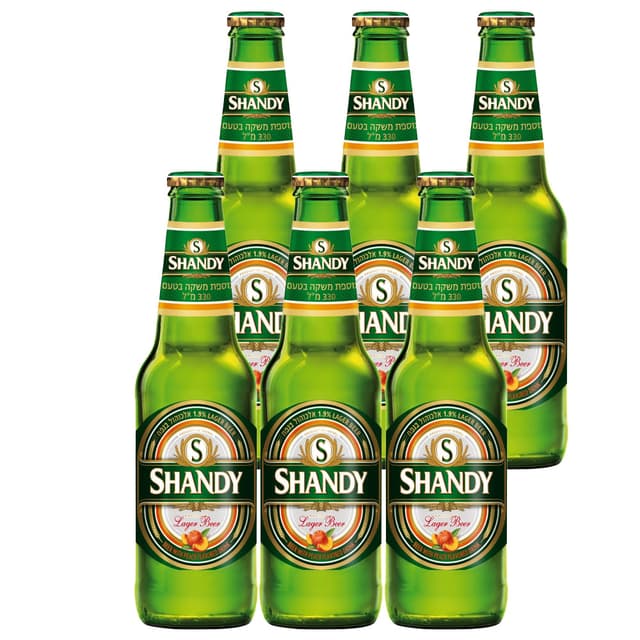 בירה מכבי שנדי אפרסק 330 מ"ל