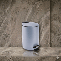 פח דוושה DECOR לבן 3 ליטר